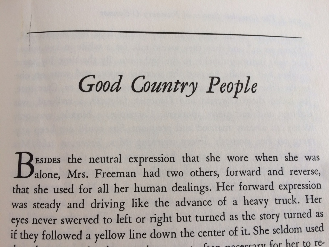 flannery o connors good country people
